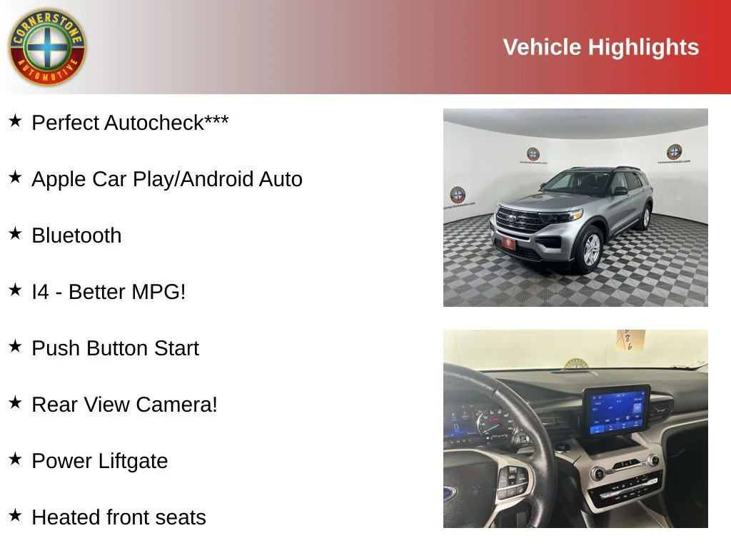Used 2024 Ford Explorer XLT with VIN 1FMSK8DH8RGA41526 for sale in Elk River, Minnesota