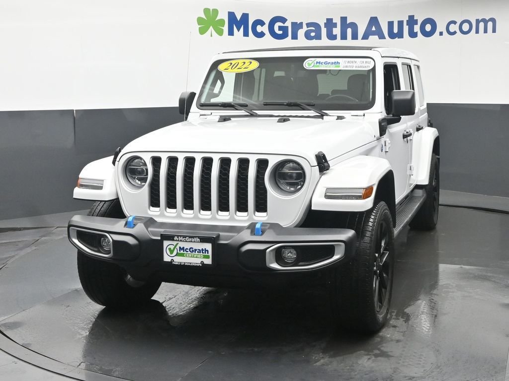 Used 2022 White Jeep Unlimited Sahara 4xe image 19