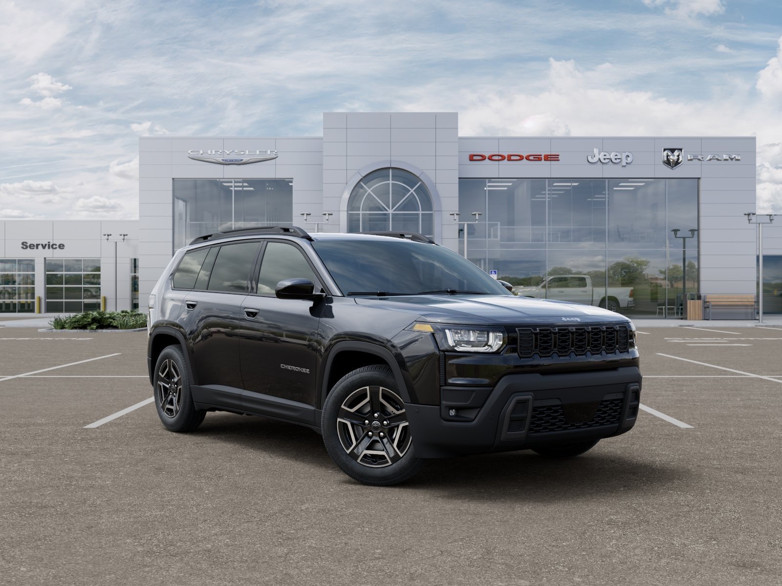 New 2026 Diamond Black Crystal Pearl-Coat Exterior Paint Jeep Laredo image 5
