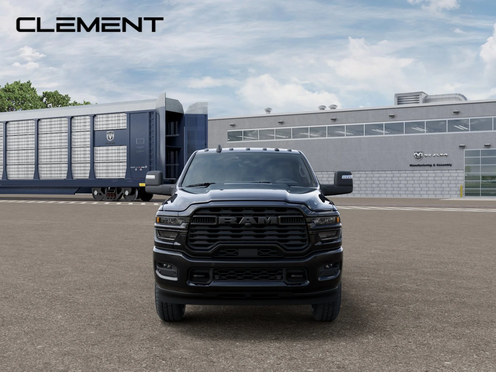 New 2027 Diamond Black Crystal Pearl-Coat Exterior Paint RAM Big Horn image 7