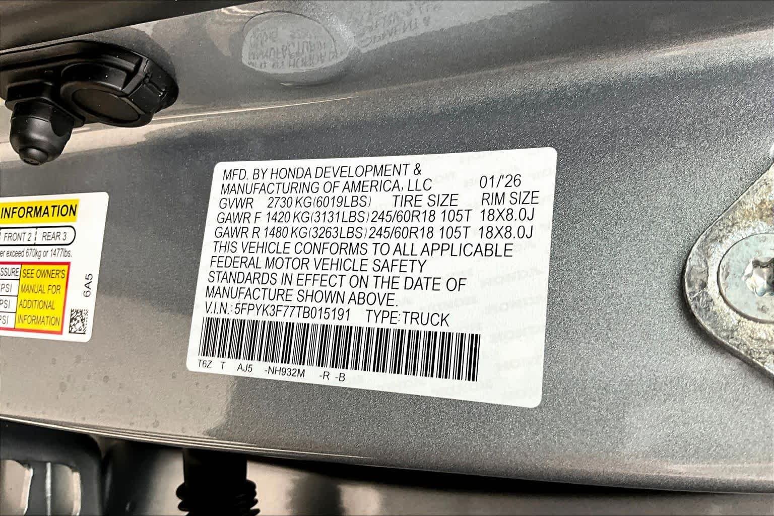 Used 2026 Solar Silver Metallic Honda TrailSport+ image 34