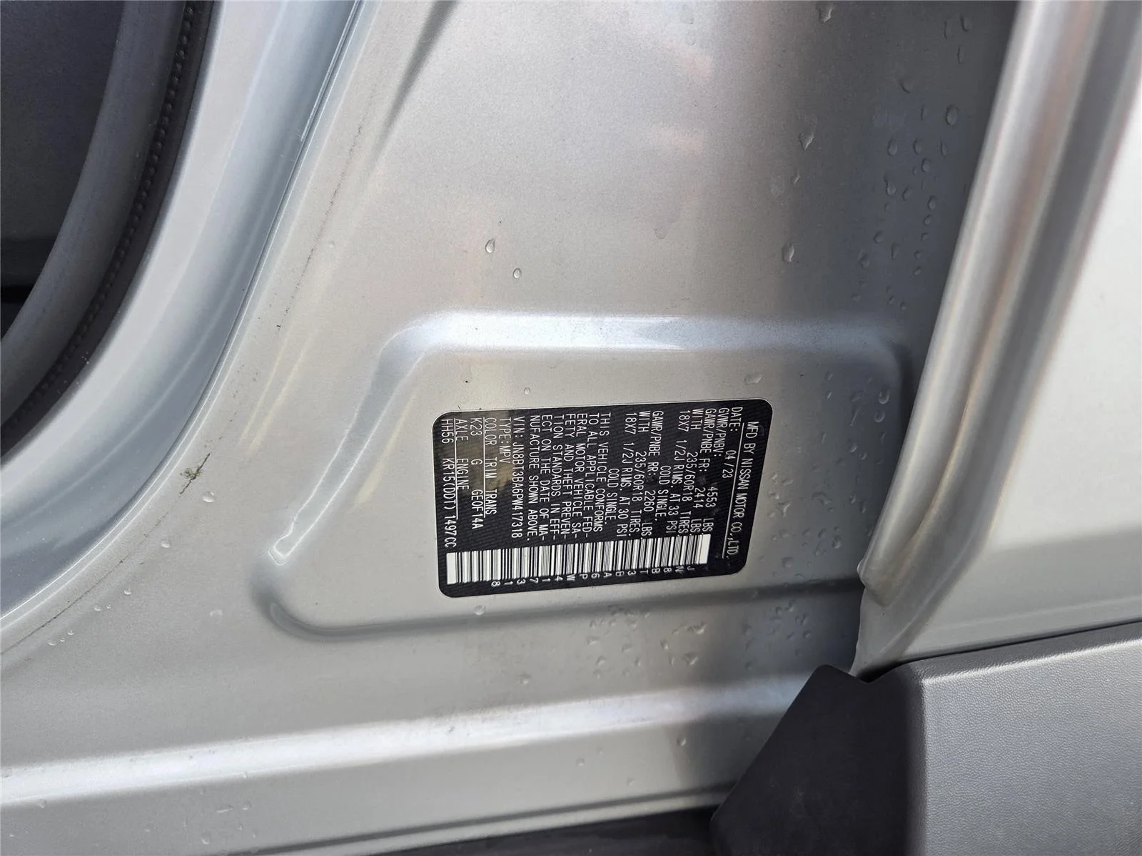 Used 2023 Brilliant Silver Metallic Nissan SV image 31