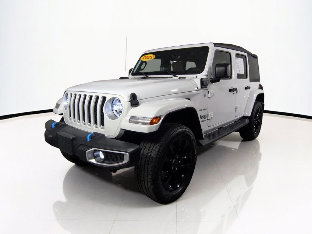 Used 2022 White Jeep Unlimited Sahara 4xe image 11