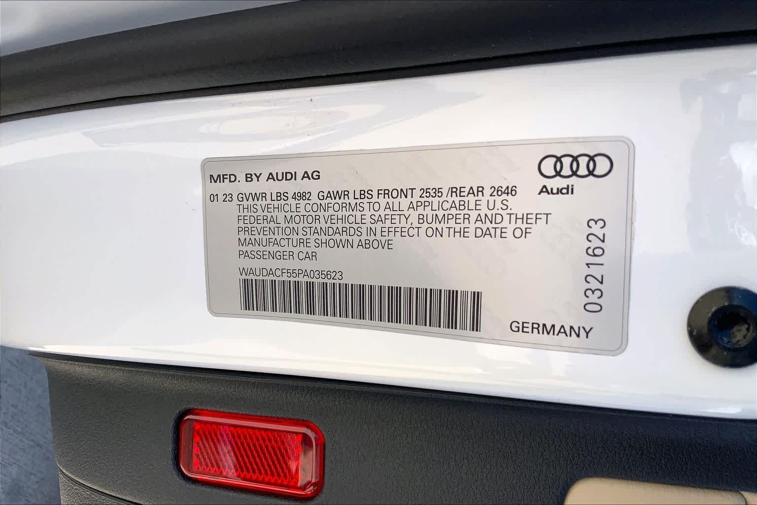 Used 2023 Glacier White Metallic Audi S line Premium image 33