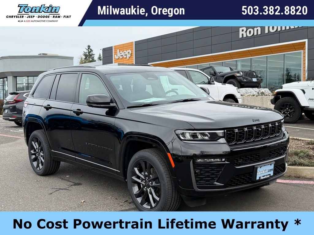 New 2026 Diamond Black Crystal Pearl-Coat Exterior Paint Jeep Limited Reserve image 1