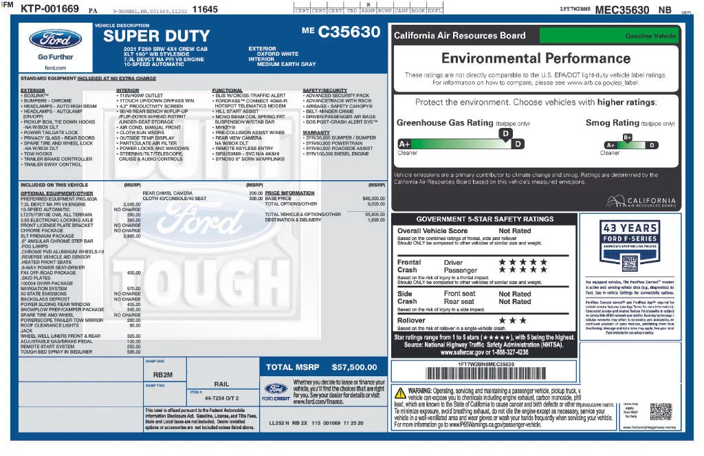 Used 2021 White Ford XLT image 6
