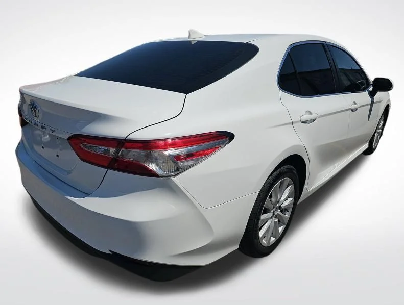 Used 2019 White Toyota LE image 2