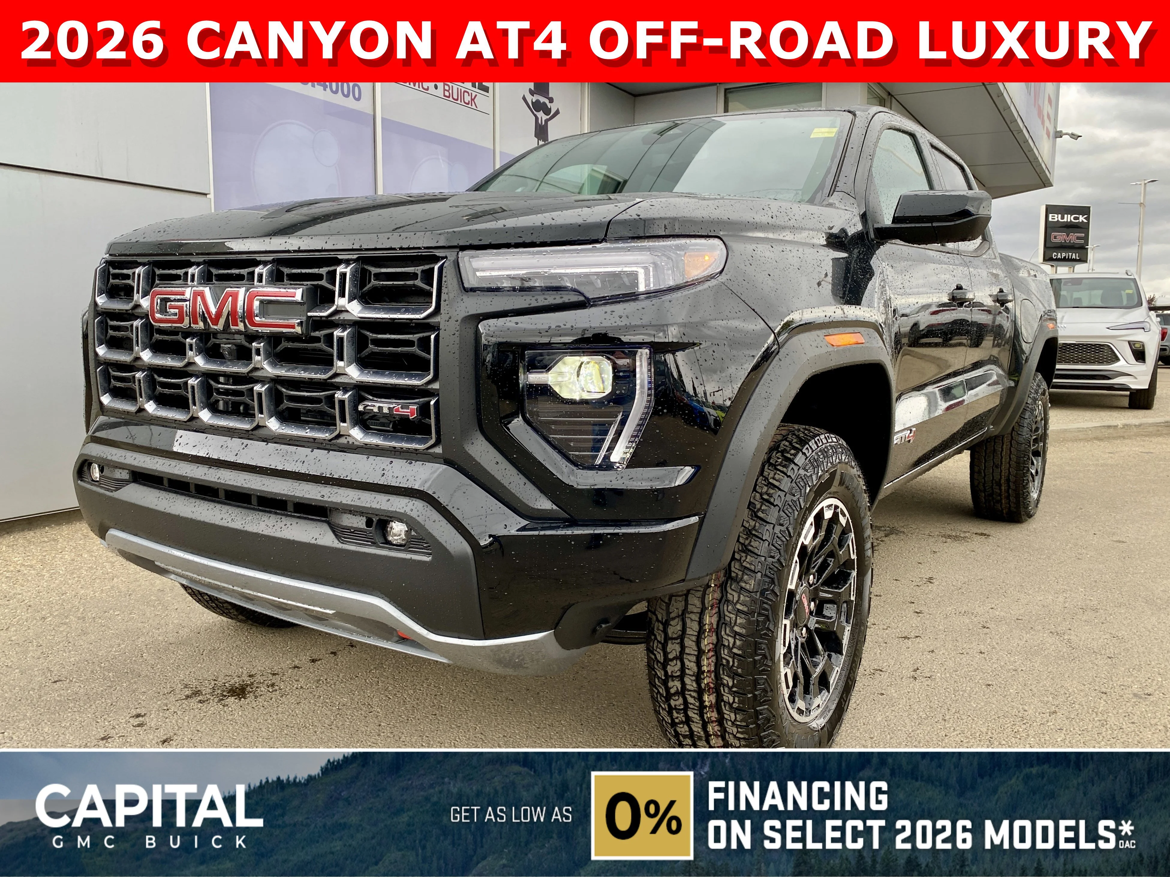 New 2026 ONYX BLACK GMC 4WD AT4 image 1