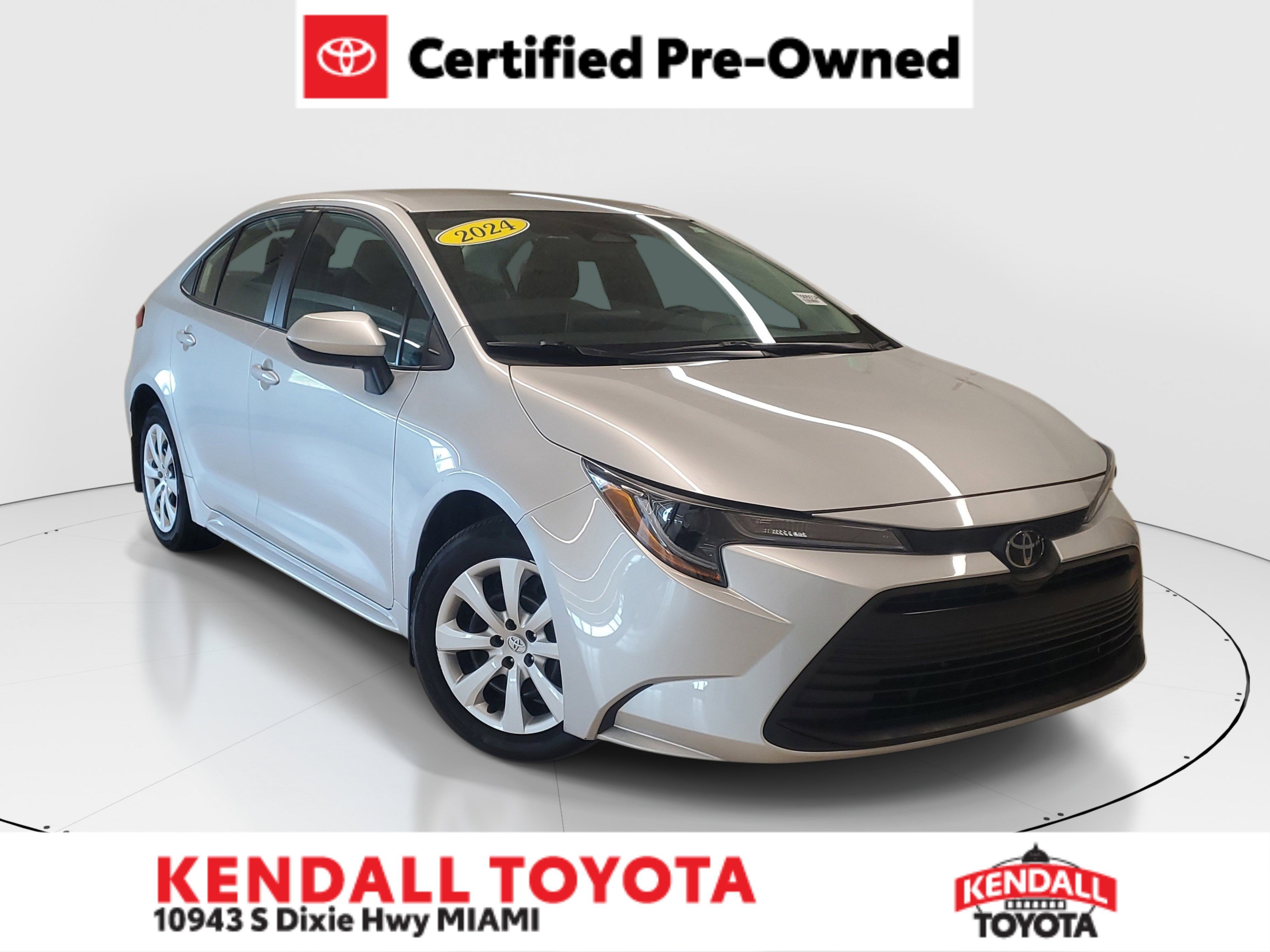 Certified Used 2024 Classic Silver Metallic Toyota LE image 1