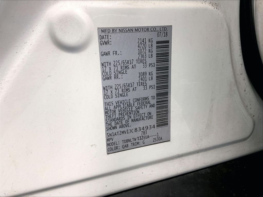 Used 2018 White Nissan SV image 36