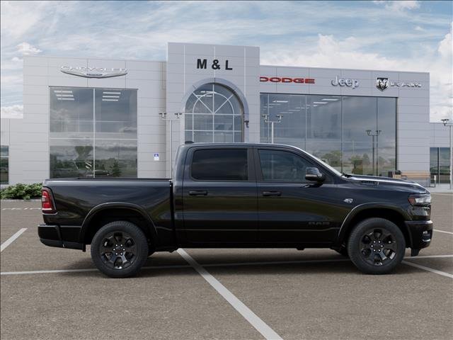 New 2026 Diamond Black Crystal Pearl-Coat Exterior Paint RAM Big Horn Crew Cab 4x4 5