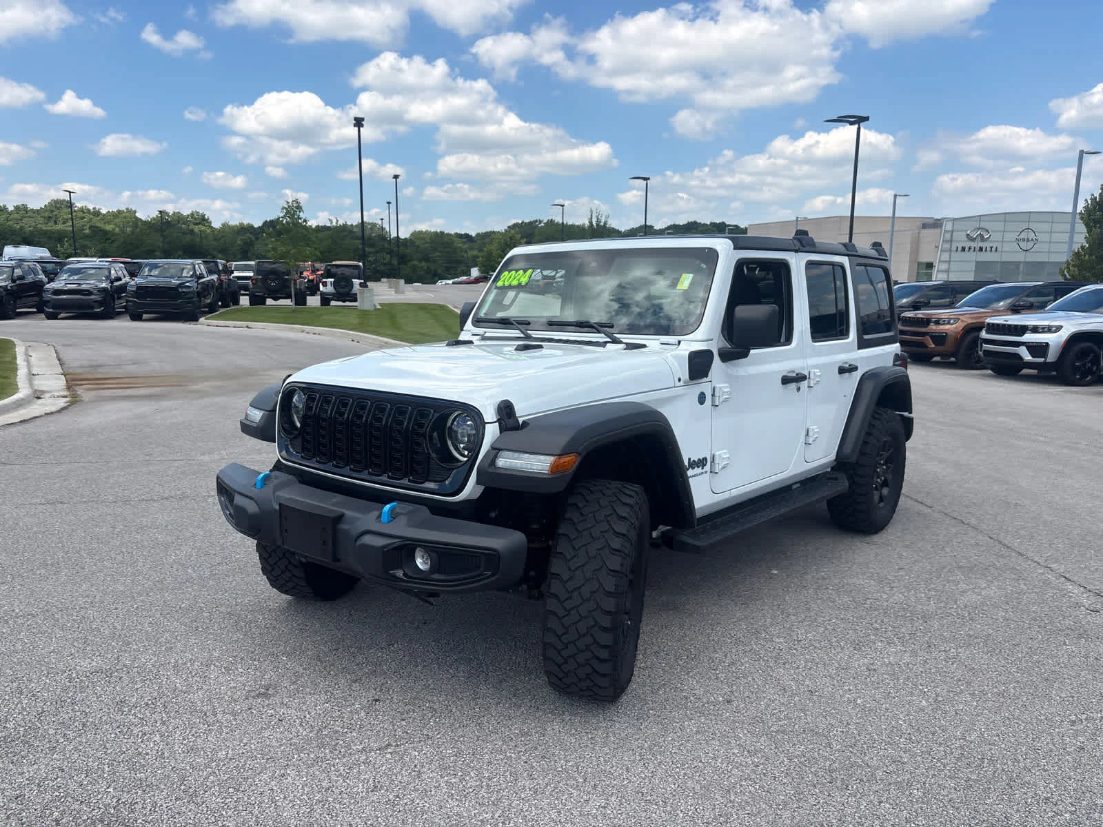 Used 2024 Bright White Clearcoat Jeep Willys image 5