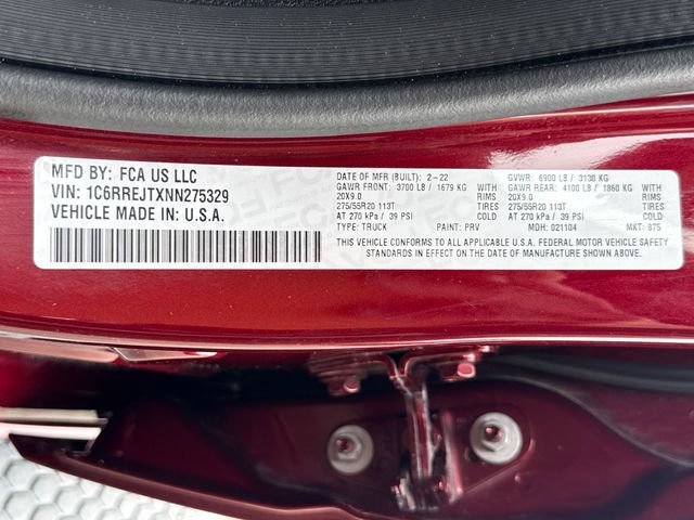 Used 2022 Delmonico Red Pearlcoat Ram Laramie image 18