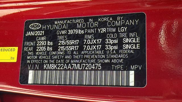 Used 2021 Pulse Red Hyundai SEL image 25