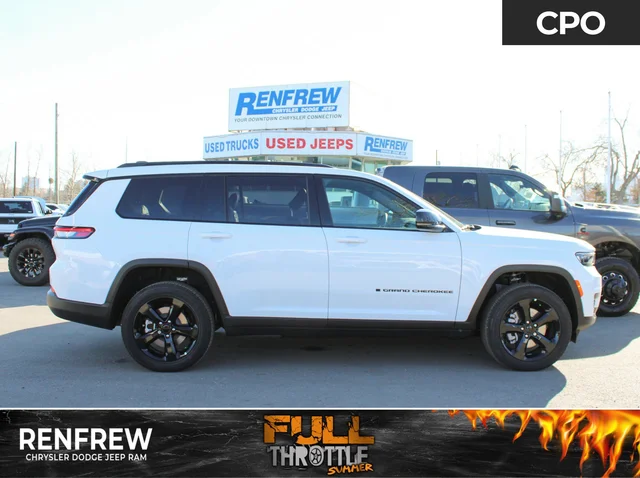 2025 Jeep Grand Cherokee L Altitude * V6 | Heated Leather Seats | Sunroof | Adaptive Cruise | Remote Start | Backup Camera