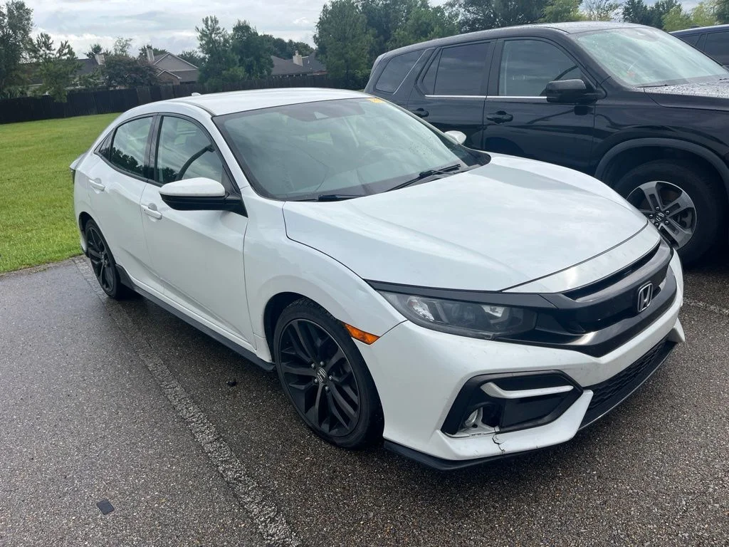 Used 2021 Platinum White Pearl Honda Sport image 2