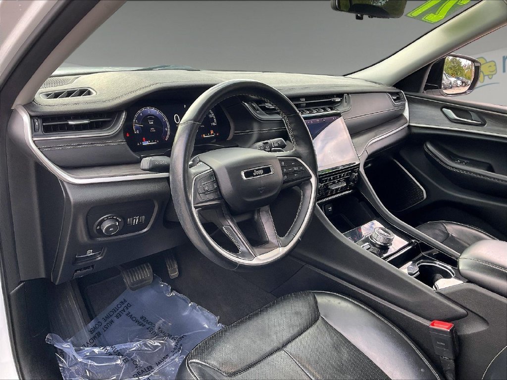 Used 2021 Bright White Clearcoat Jeep Limited image 8