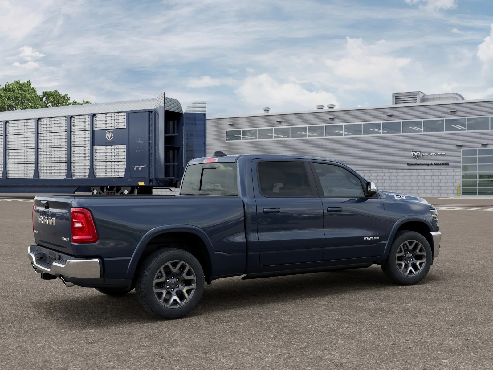 New 2027 Forged Blue Metallic Exterior Paint RAM LARAMIE image 2