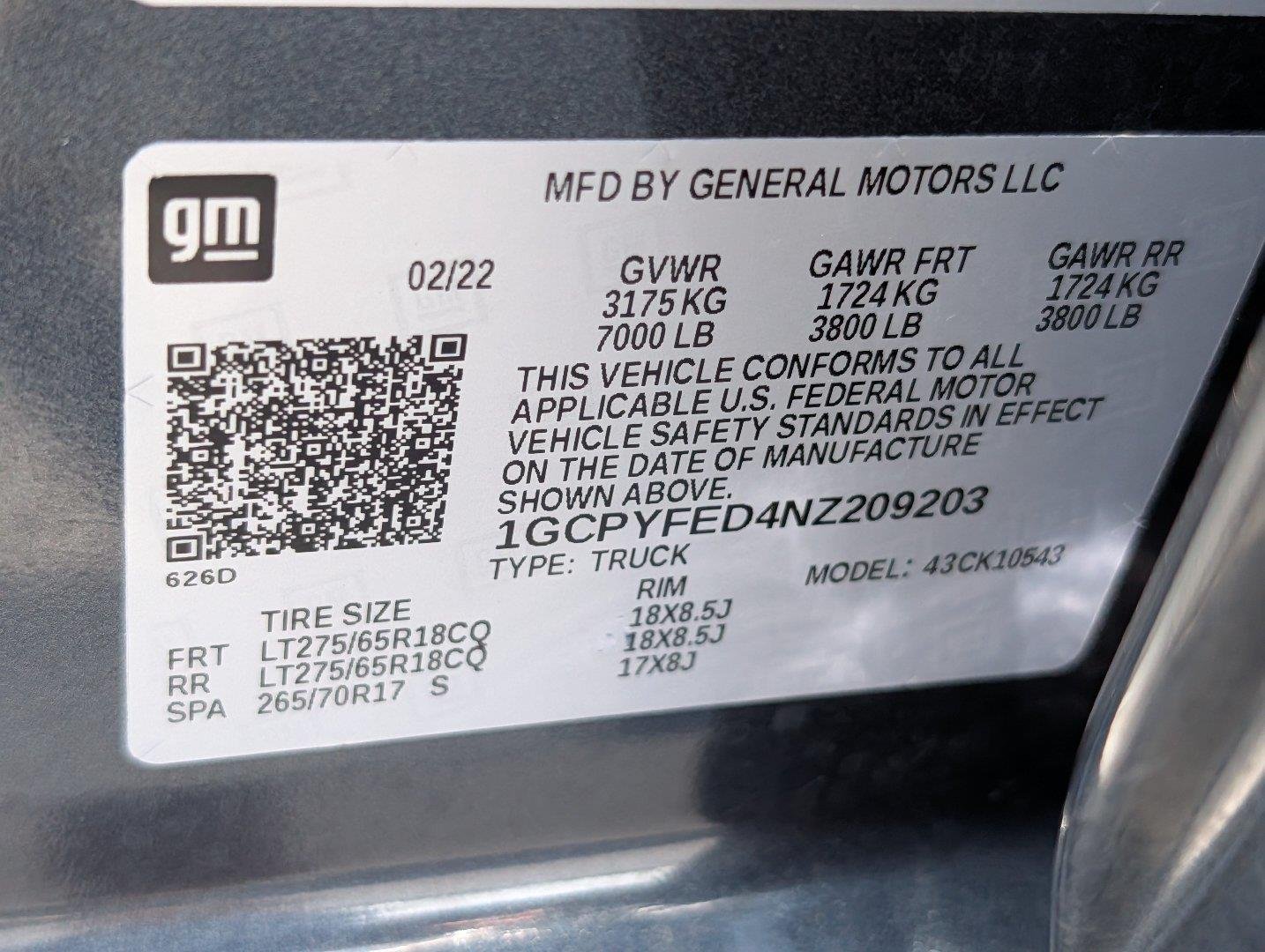 Used 2022 SHADOW GRAY METALLIC Chevrolet LT Trail Boss image 43