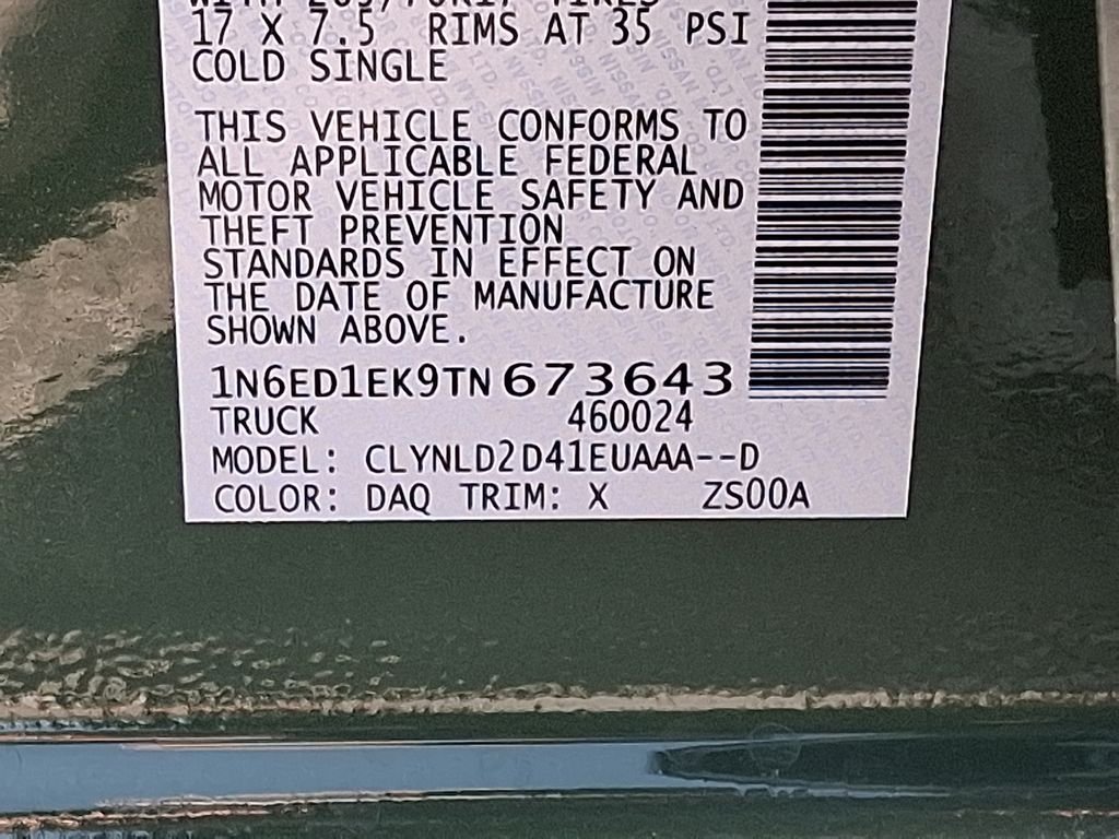 New 2026 Tactical Green Metallic Nissan Crew Cab PRO-4X® image 19