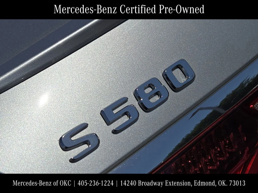 Certified Used 2021 Cirrus Silver Metallic Mercedes-Benz S 580 image 9