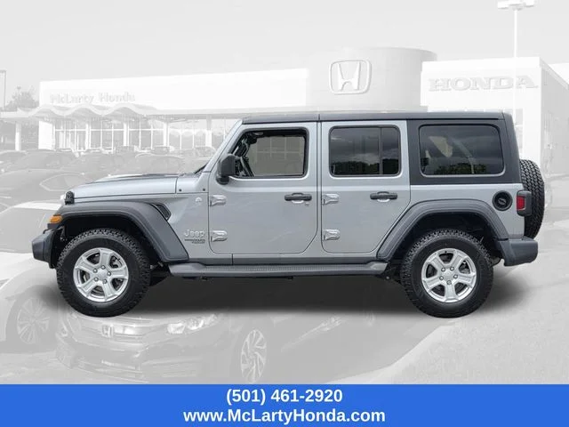 Used 2018 Billet Silver Metallic Jeep Unlimited Sport S image 2