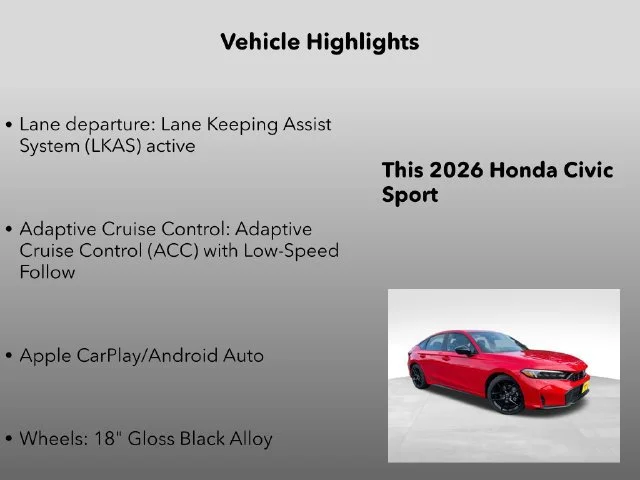 New 2026 Rallye Red Honda Sport image 5