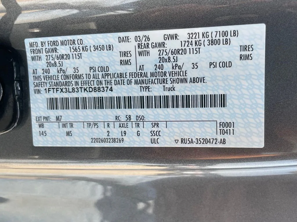 New 2026 Carbonized Gray Metallic Ford XLT image 35