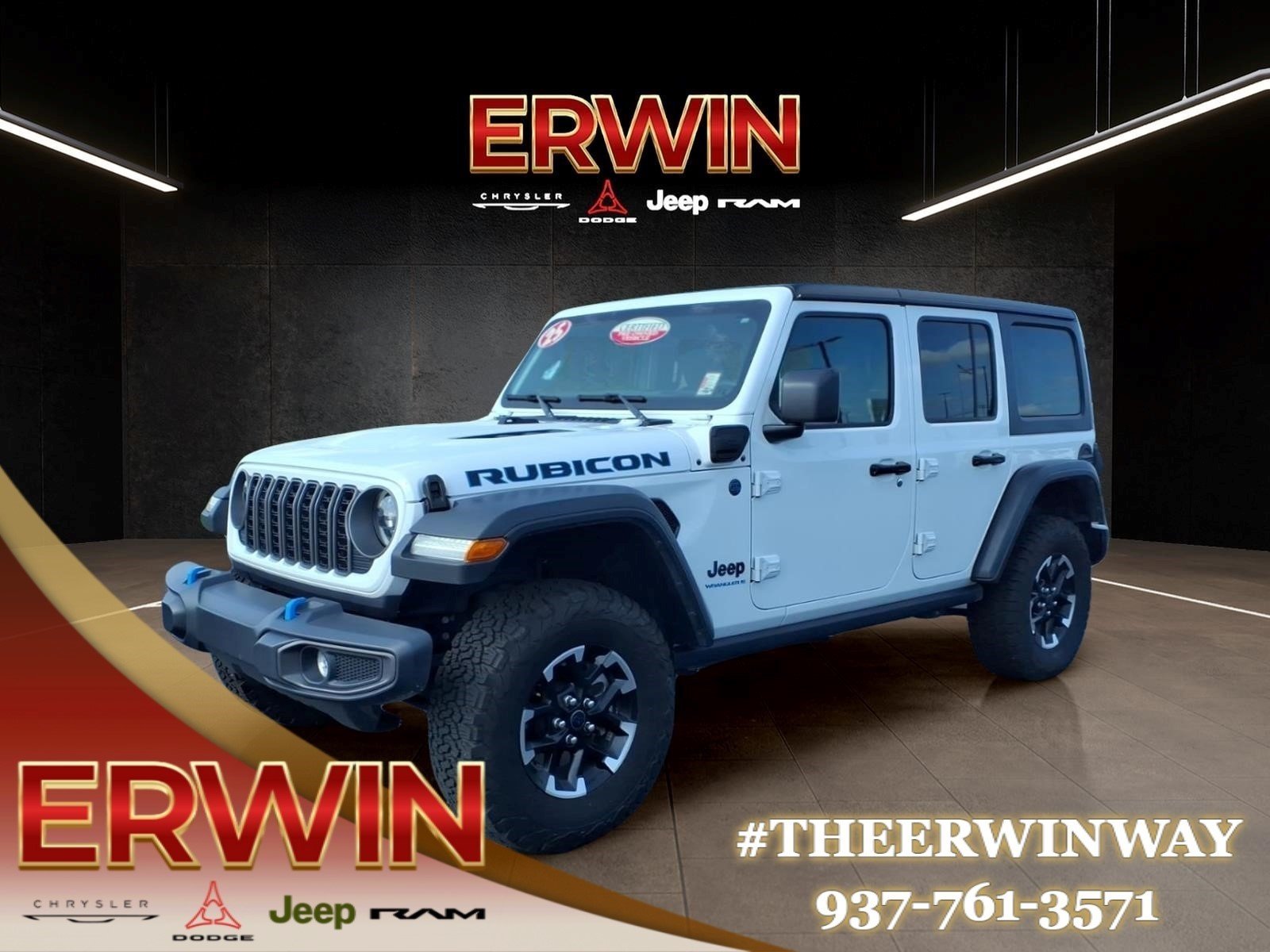 Certified Used 2025 Whit Jeep Rubicon 4xe image 3