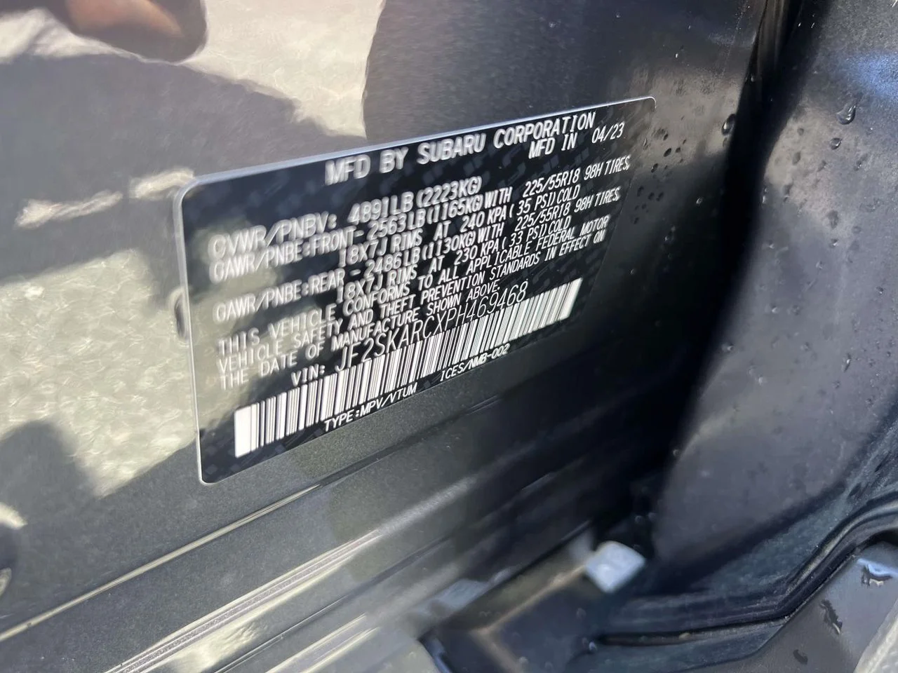 Used 2023 Magnetite Gray Metallic Subaru Touring image 26