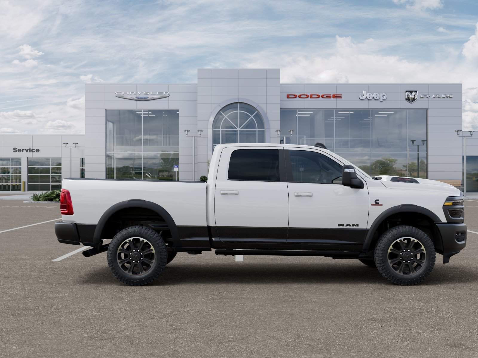 New 2026 Bright White Clear-Coat Exterior Paint RAM Rebel image 60