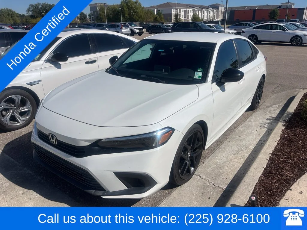 Certified Used 2022 Platinum White Pearl Honda Sport image 1