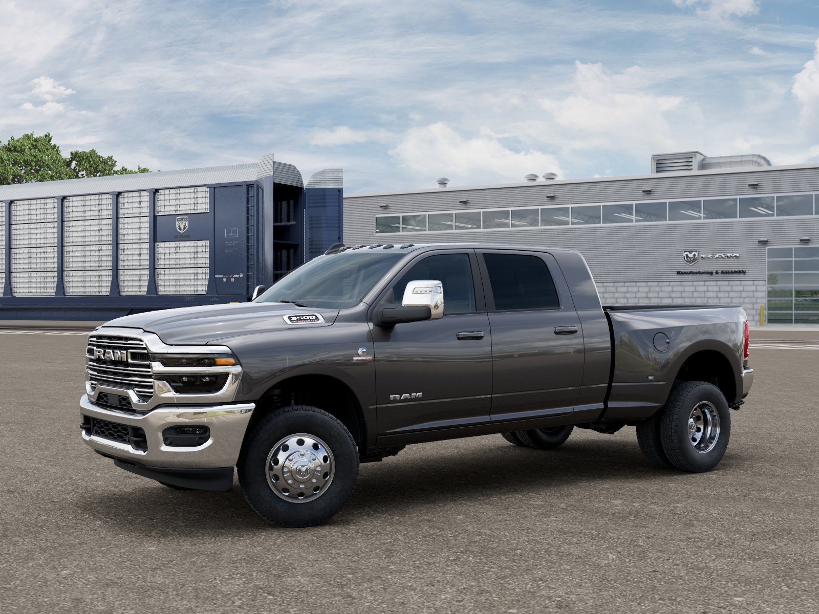New 2026 Granite Crystal Metallic Clear-Coat Exterior Paint RAM Laramie image 1