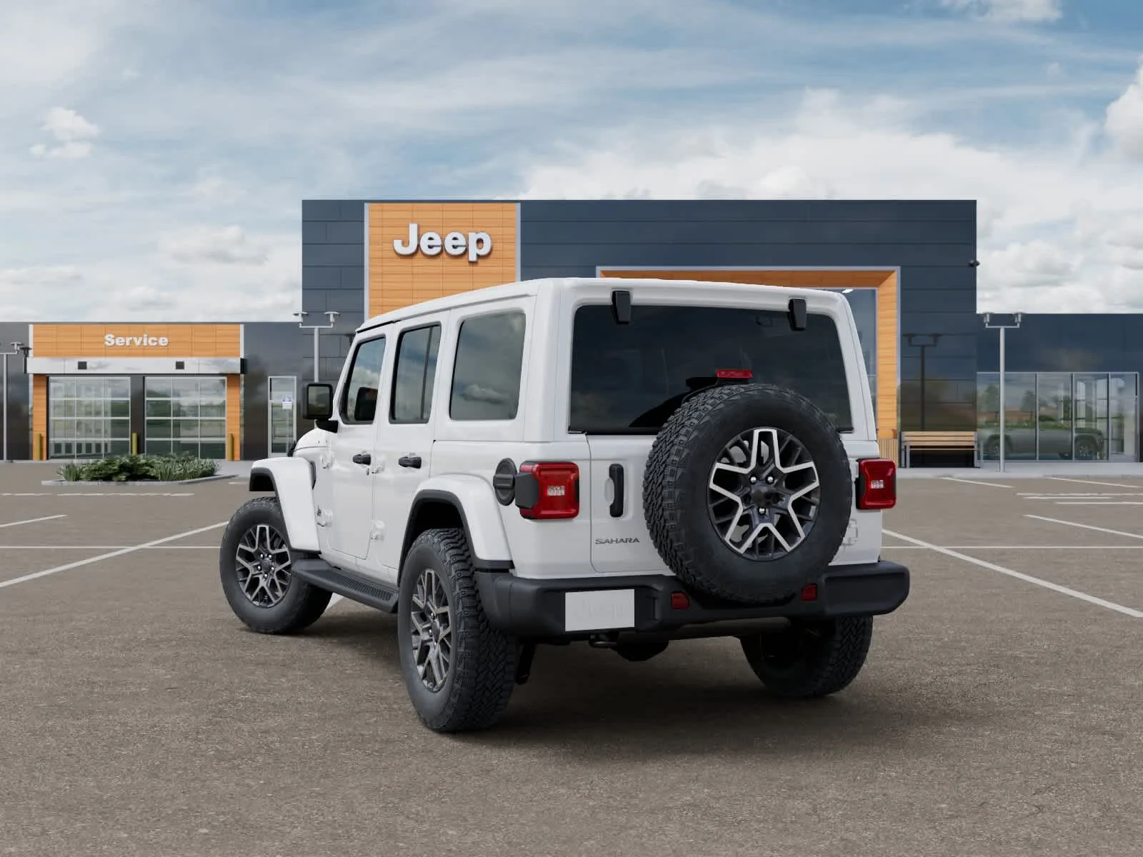 New 2027 Bright White Clearcoat Jeep Sahara image 3