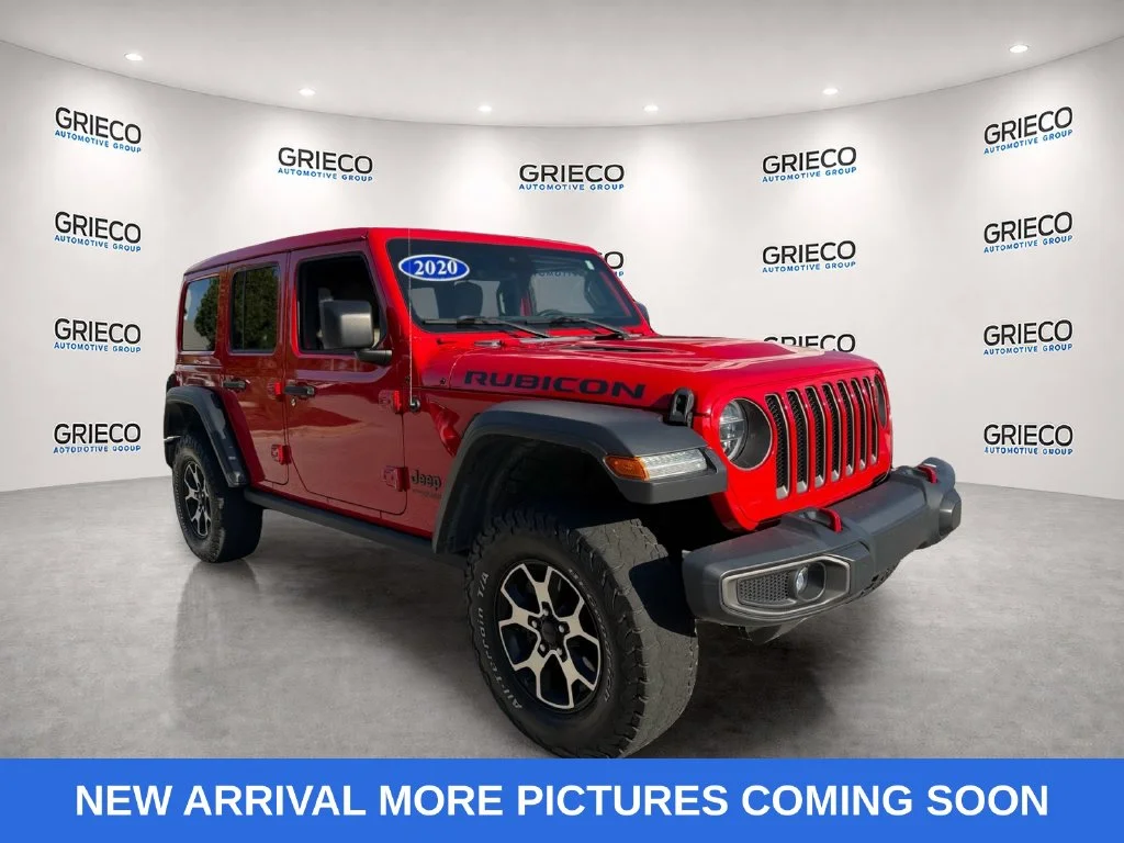 Used 2020 Red Jeep Unlimited Rubicon image 1