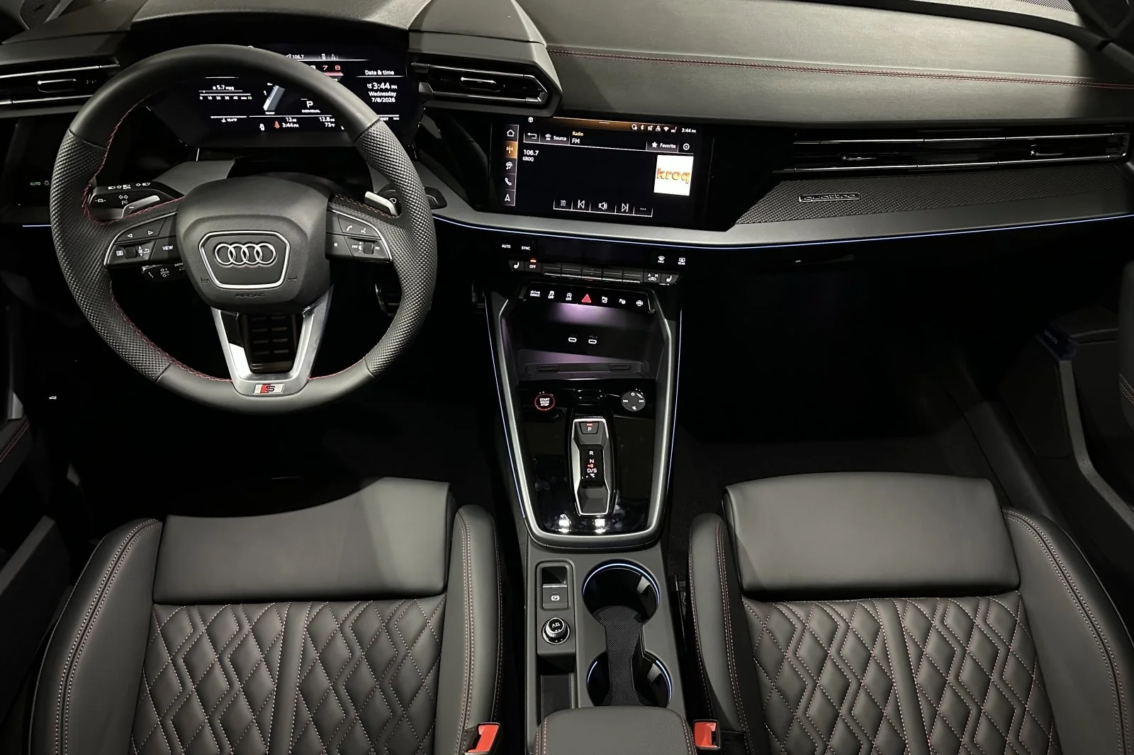 New 2026 Mythos Black Metallic Audi quattro image 12