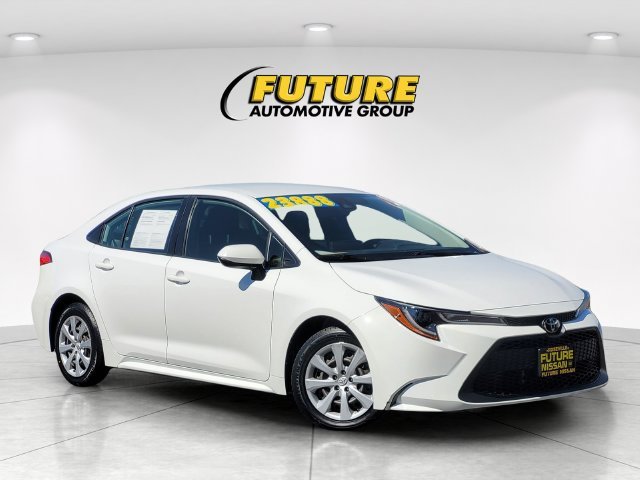 Used 2022 White Toyota LE image 1