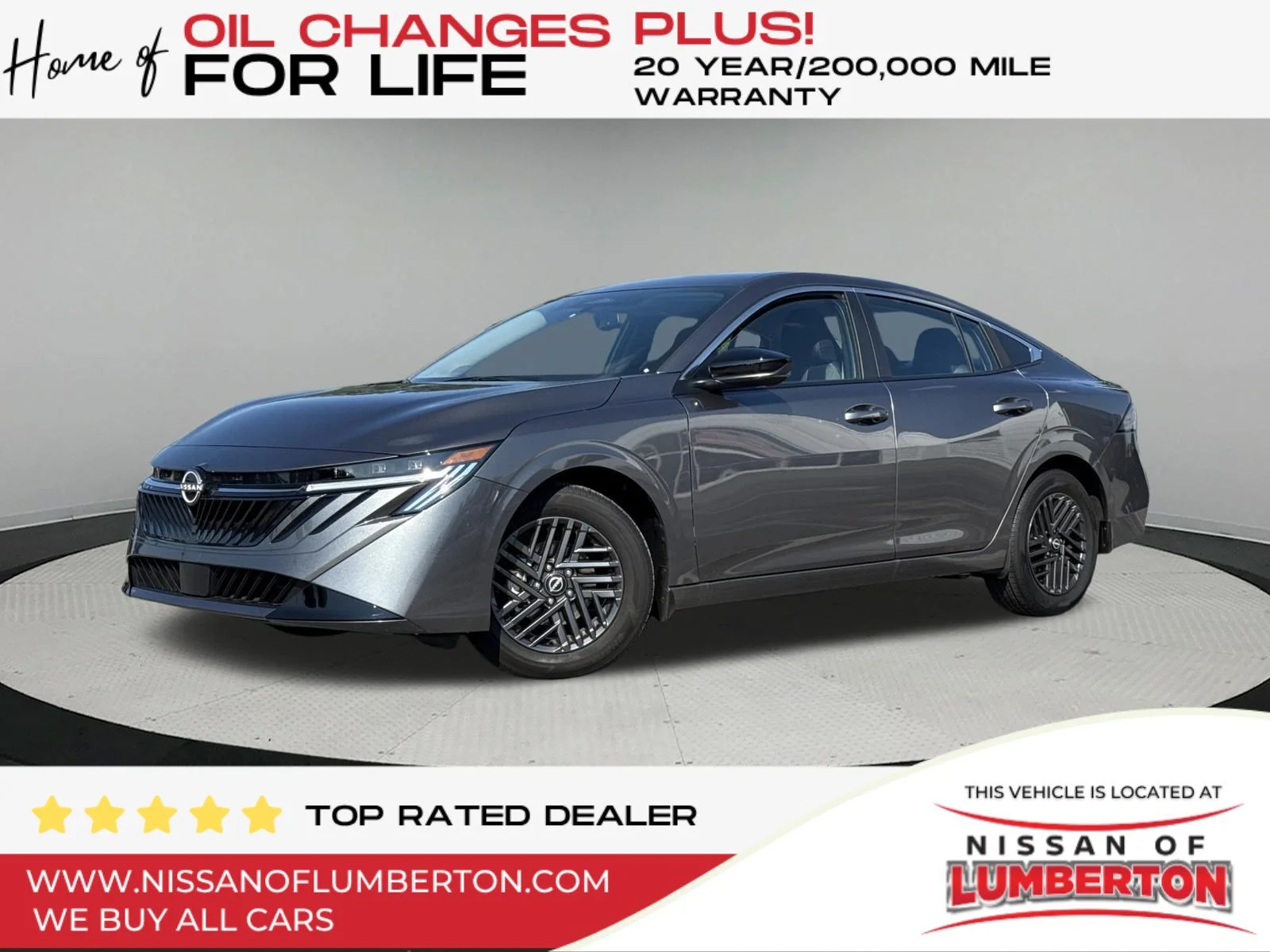 New 2026 Gun Metallic Nissan SV image 1