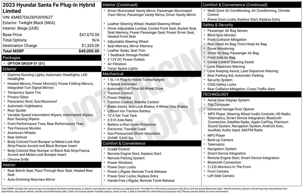 Used 2023 Black Hyundai Limited image 17