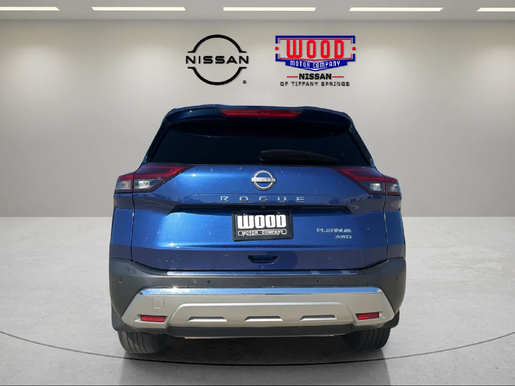 Certified Used 2023 Caspian Blue Metallic Nissan Platinum image 3