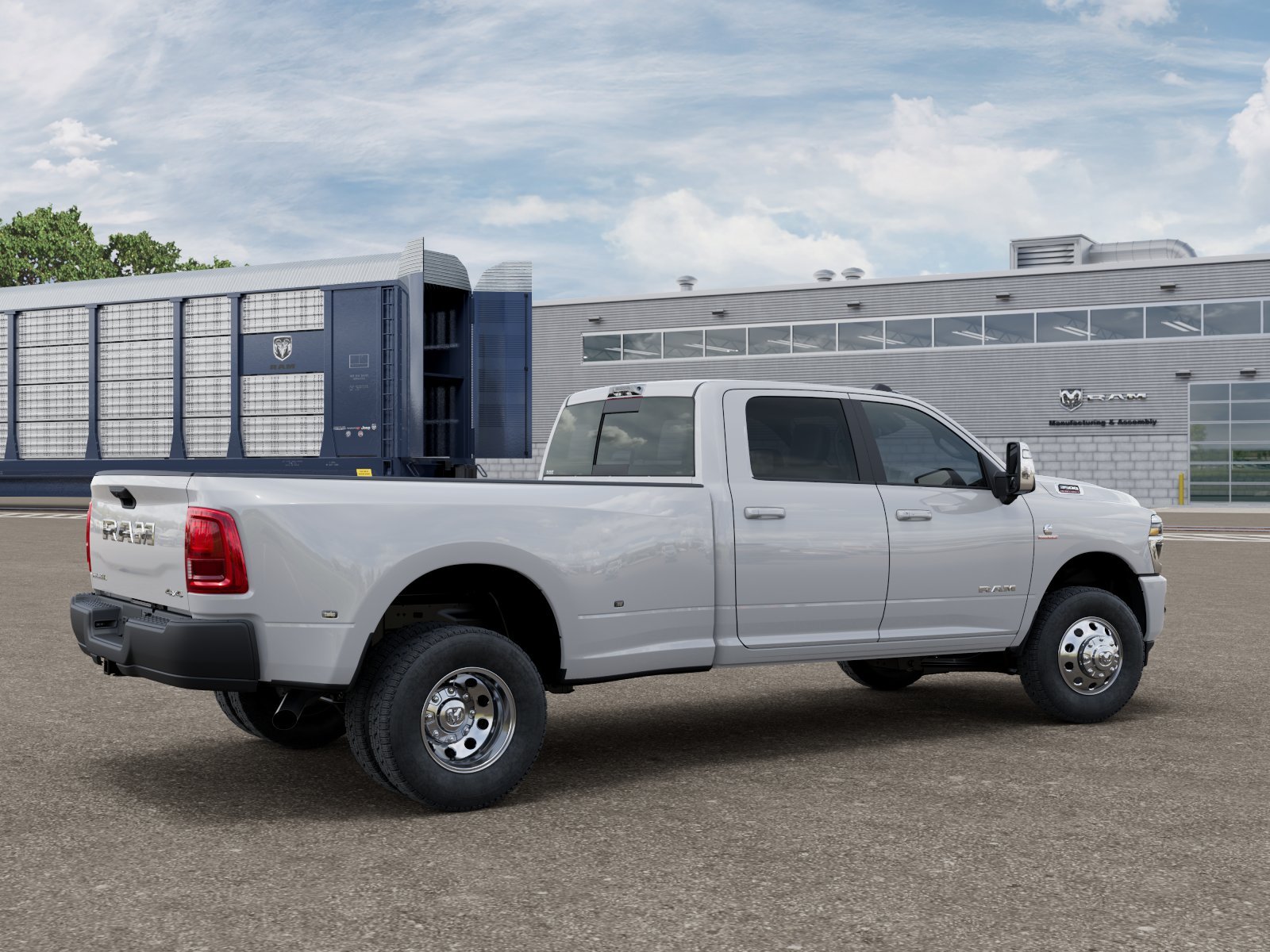 New 2026 Bright White Clear-Coat Exterior Paint RAM Laramie image 2