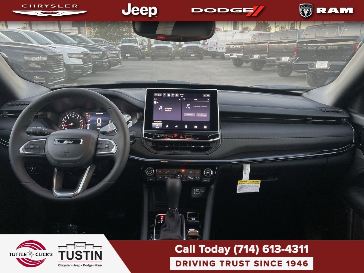 New 2026 Diamond Black Crystal Pearlcoat Jeep Latitude image 12