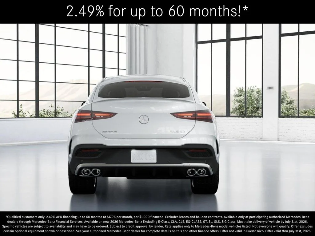 New 2026 MANUFAKTUR Moonlight White Metallic Mercedes-Benz AMG® GLE 53 4MATIC+ Coupe image 25