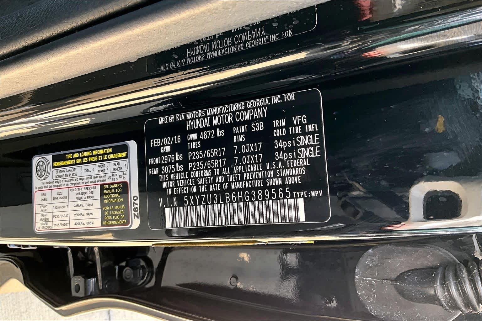 Used 2017 Twilight Black Hyundai 2.4L image 33