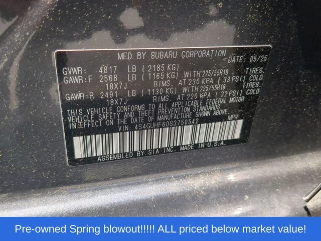 Used 2025 Gray Subaru Sport image 45