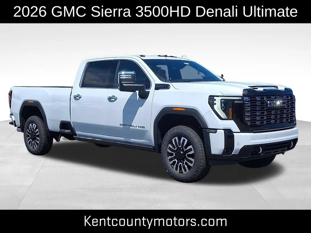 New 2026 Glacier White Tricoat GMC Denali Ultimate image 1