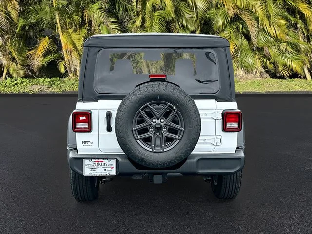 New 2026 Bright White Clear-Coat Exterior Paint Jeep Sport S image 5