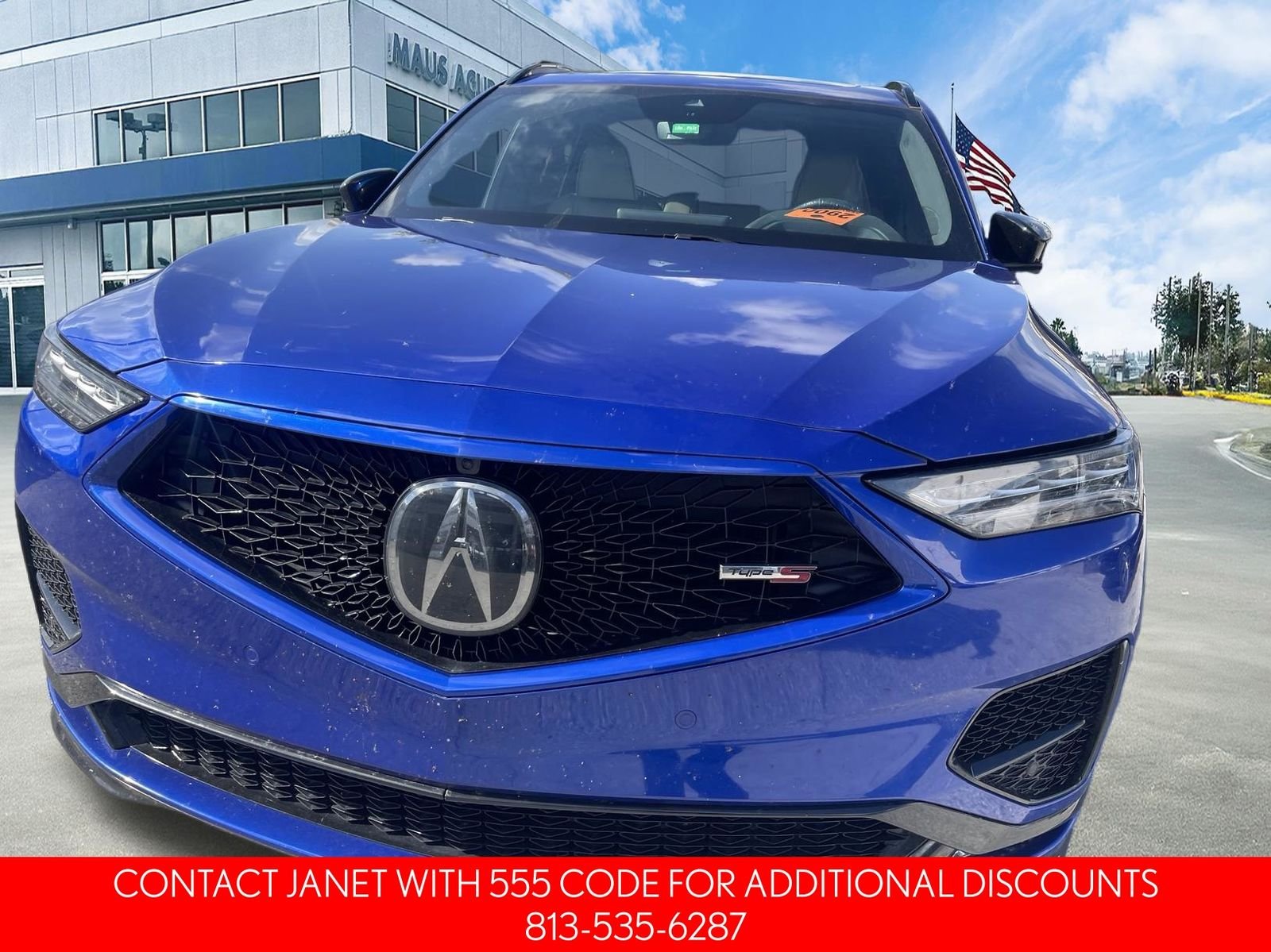 Used 2024 Blue Acura Type S w/Advance Package image 3