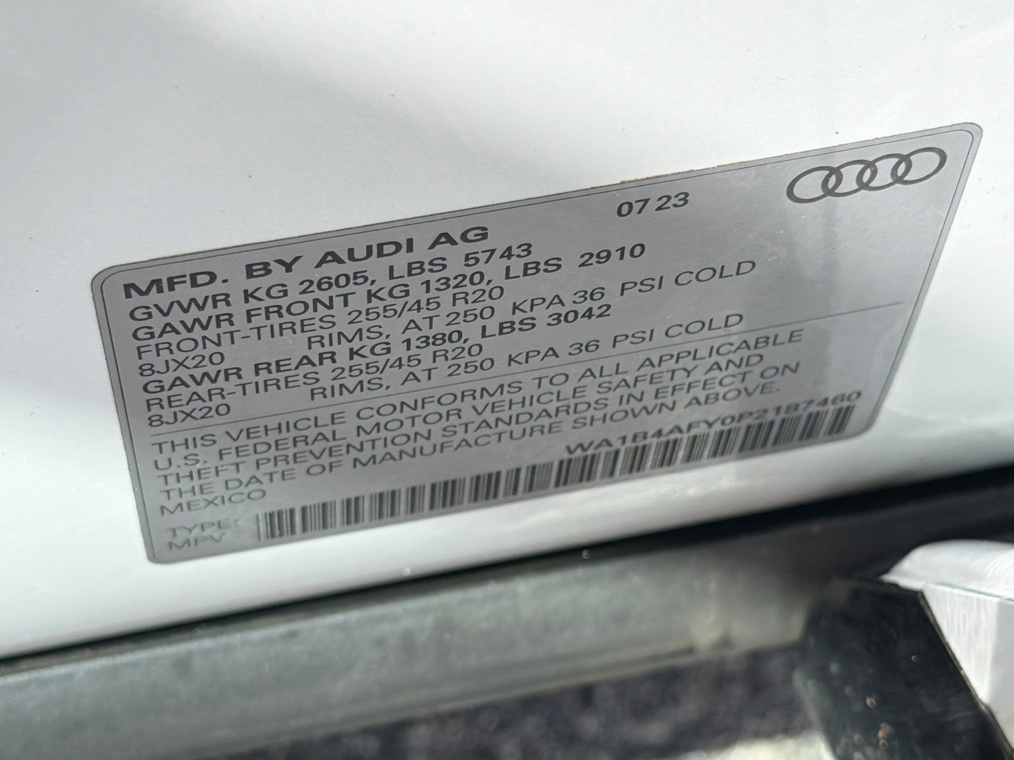 Used 2023 Glacier White Metallic Audi Premium Plus image 43