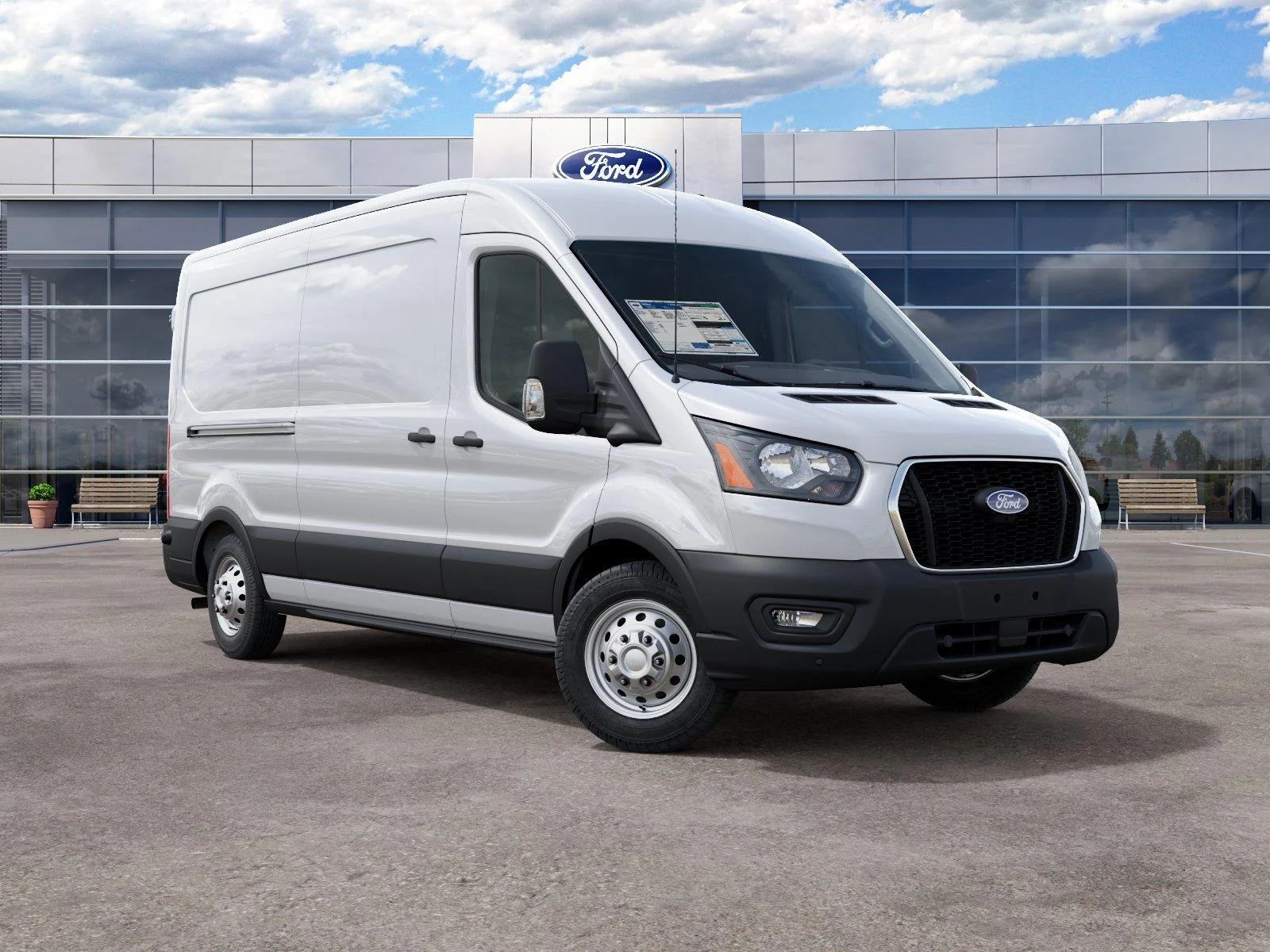 New 2027 Oxford White Ford Cargo Van image 4